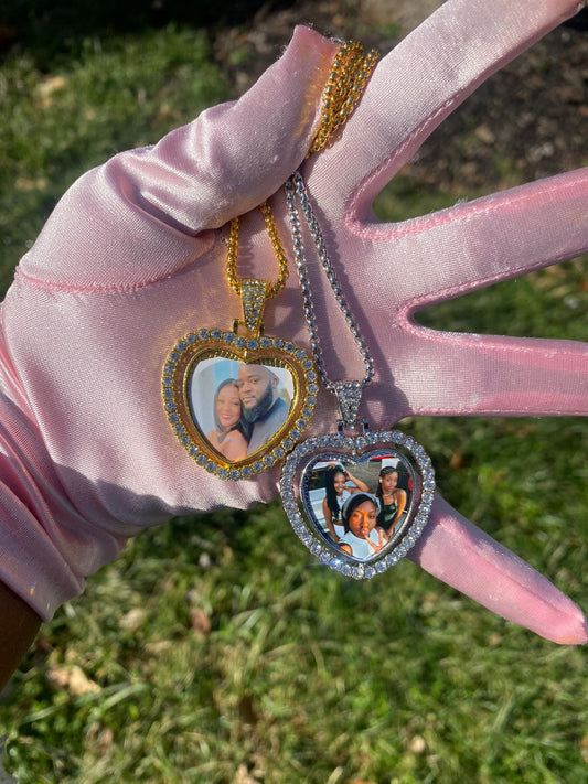 Gold Photo Pendant Charm
