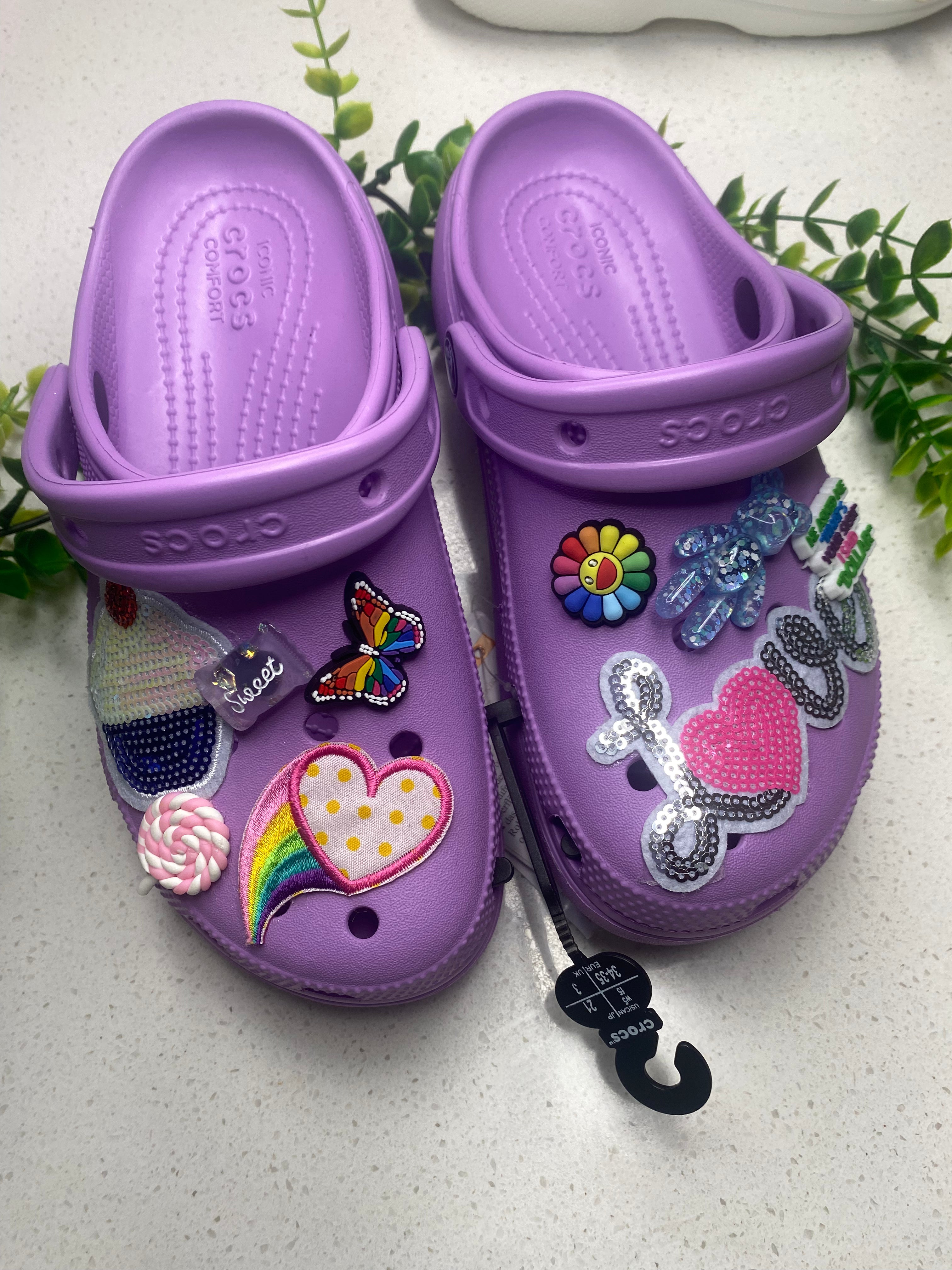 Lavender Platform Crocs Size W5 CharmedbyDai