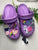 Lavender Platform Crocs Size W5